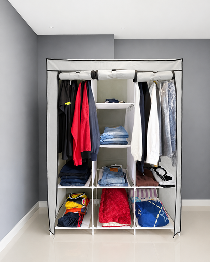 COMBO ORGANIZADOR 2 EN 1 | ARMARIO PORTATIL +ZAPATERO DE 6 NIVELES| ENVIO GRATIS
