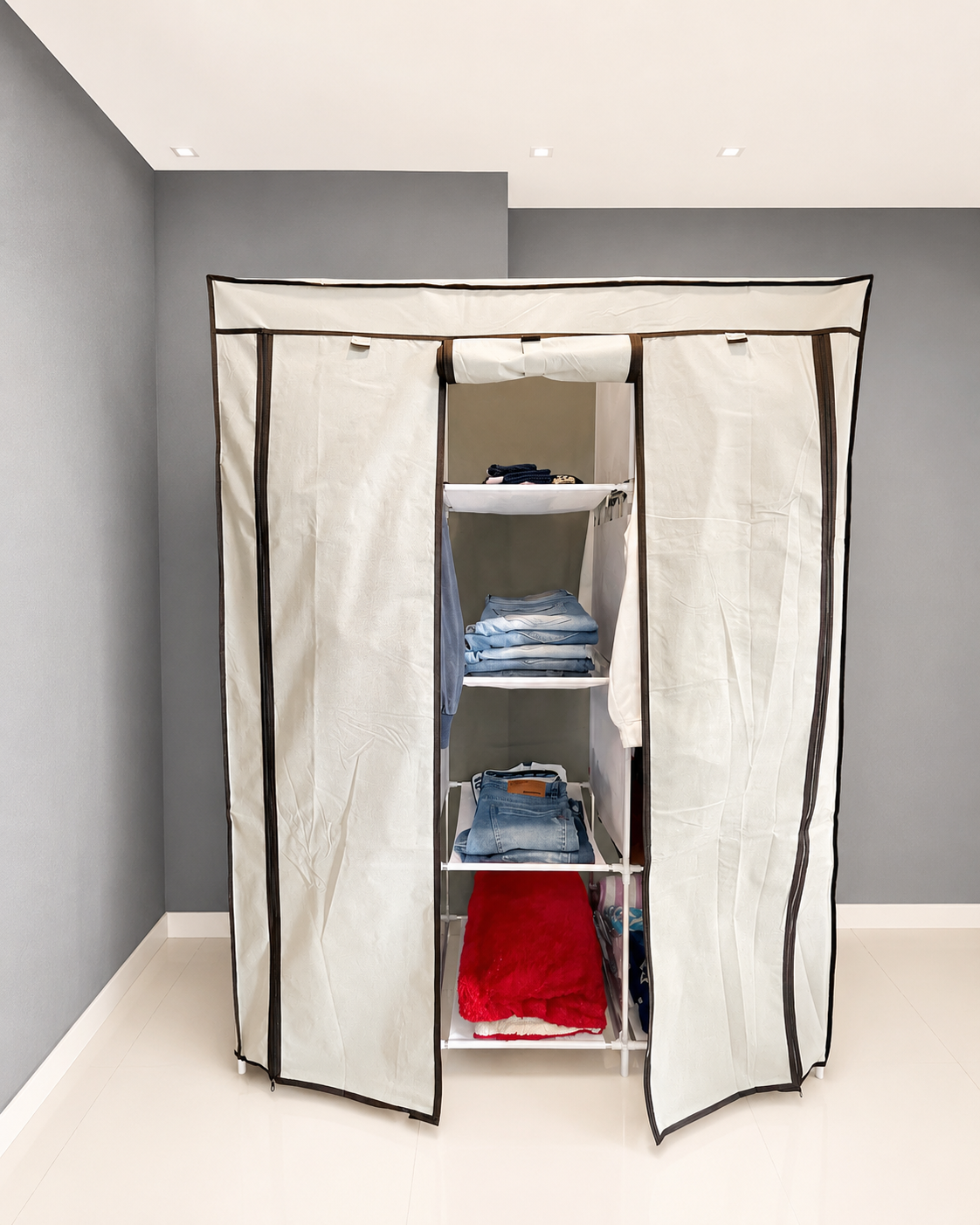 COMBO ORGANIZADOR 2 EN 1 | ARMARIO PORTATIL +ZAPATERO DE 6 NIVELES| ENVIO GRATIS